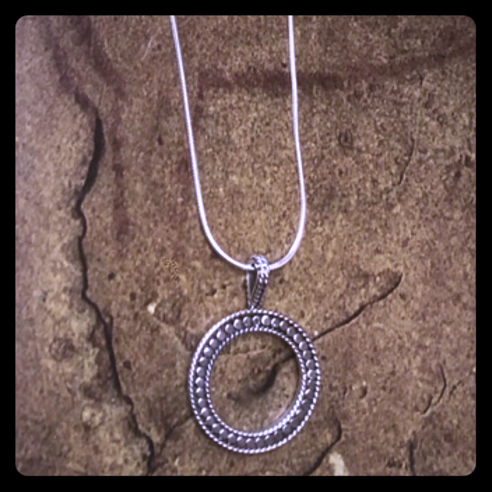 Balinese Detail Circle Pendant